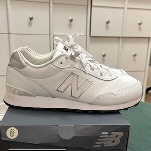 New Balance 515 White and Gray/Silver Sneakers size 10.5